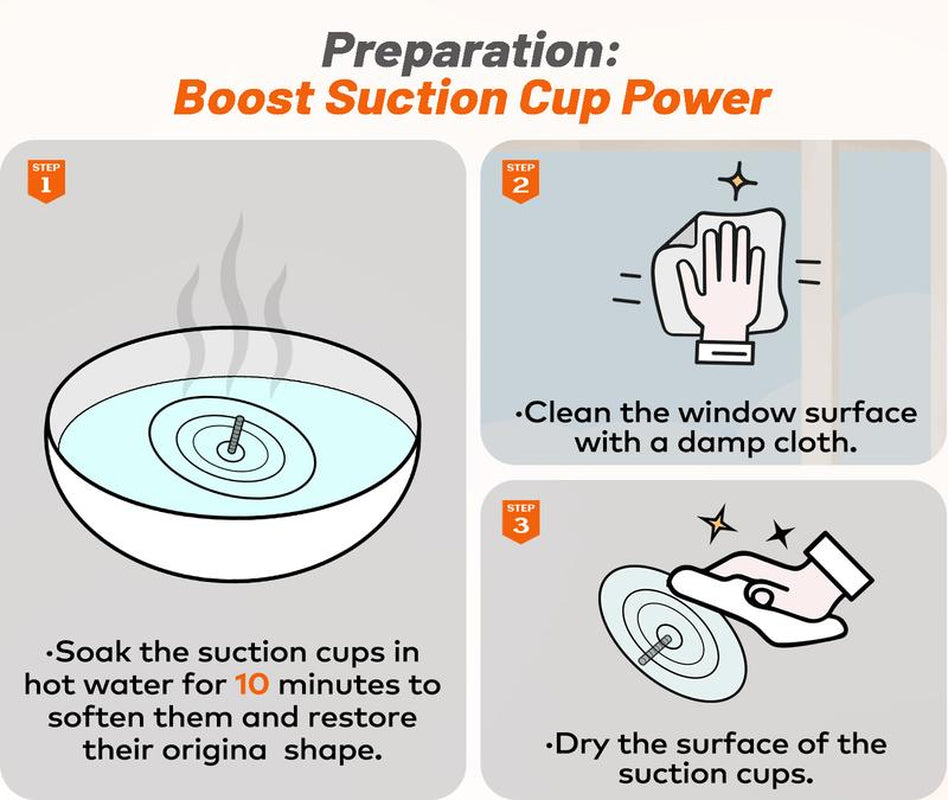 Folding Cat Hammock for Window - Cordless, Machine Washable Bed, Robust Metal Frame, Strong Suction Cups，Cat Window Perch for Cats and Small Dogs