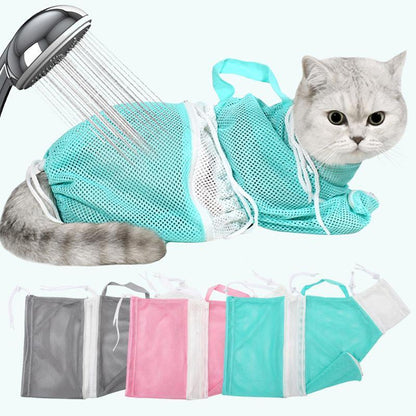Cat Bathing Bag Puppy Cleaning Shower Bag Grooming Bag for Bathing Anti-Scratch