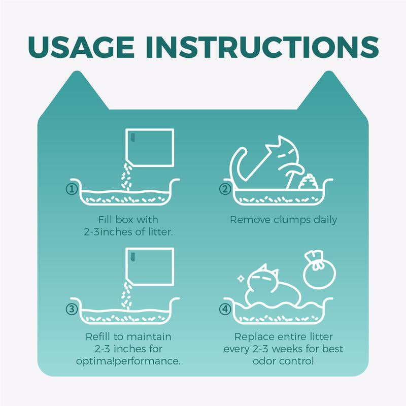 Moonforest Cat Litter,Kitty Litter,Tapioca Cat Litter, Smart Litter Boxes Cat Litter,Tofu Cat Litter, Clumping Premium, Low Dust Cat Comfort