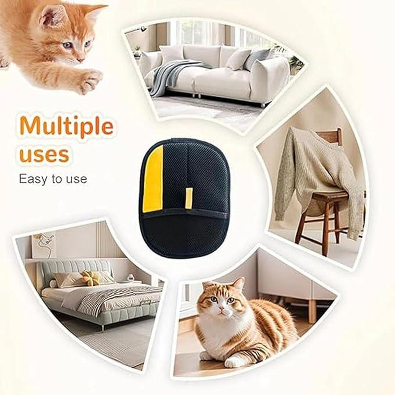Pet Hair Remover, Electrostatic Pet Hair Removal Gloves, Reusable Cat&Dog Hair Remover for Couch, Furniture, Carpet, Car Seat.